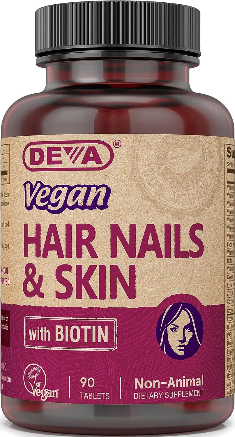 Deva Vegan Vitamins Hair, Nails & Skin Supplement 90 Tablets