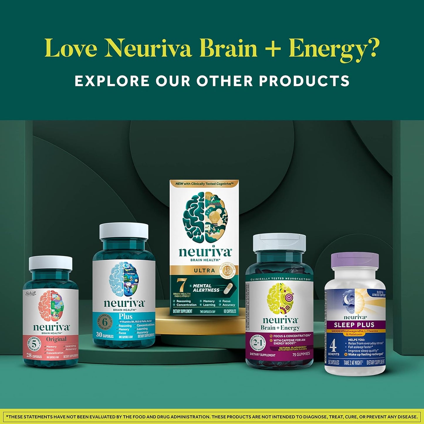 NEURIVA Brain + Energy 75ct Natural BlackBerry Gummies