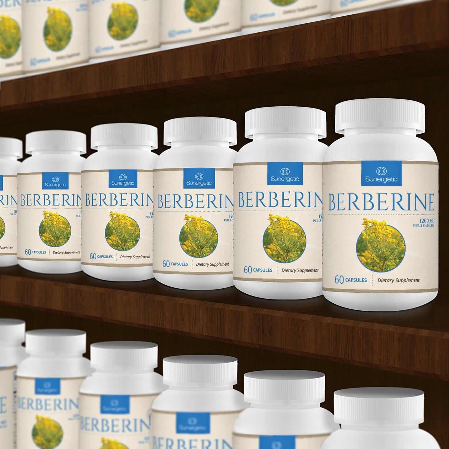 Sunergetic Premium Berberine Supplement -60 capsules