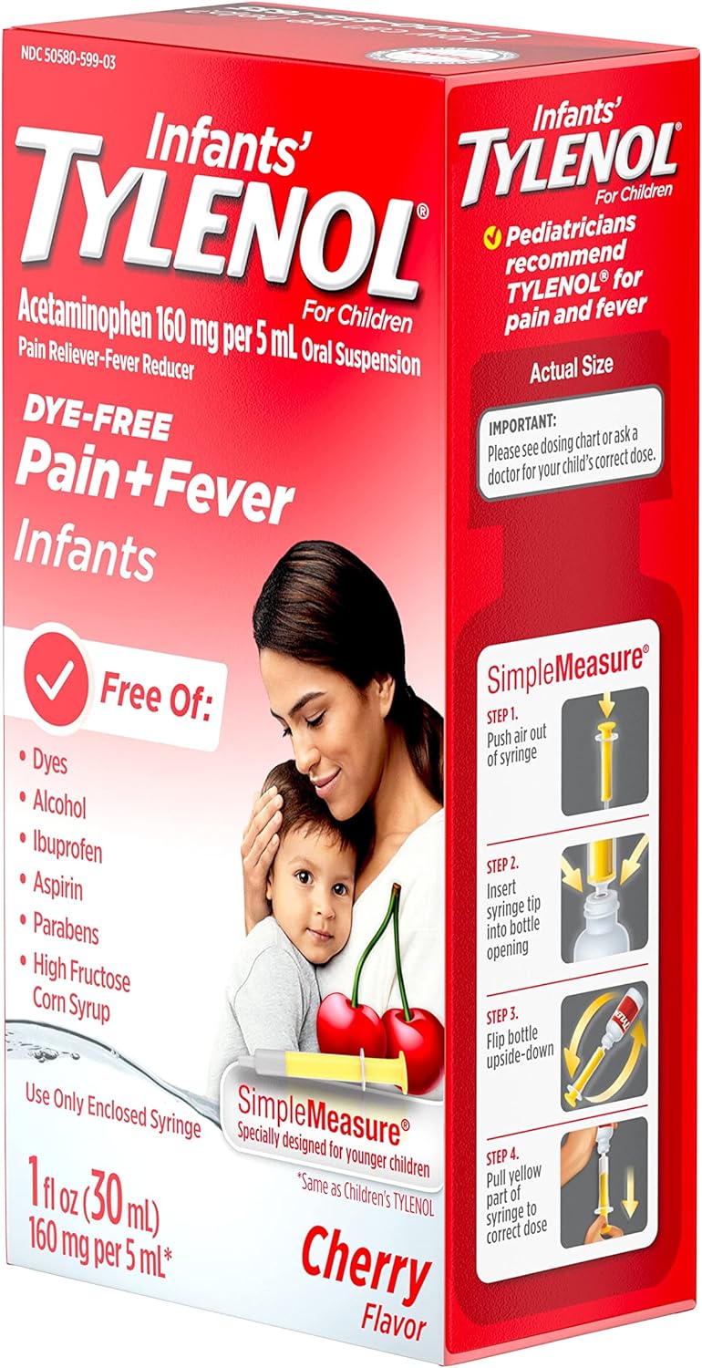 Tylenol Infants' Liquid Medicine with Acetaminophen Pain + Fever