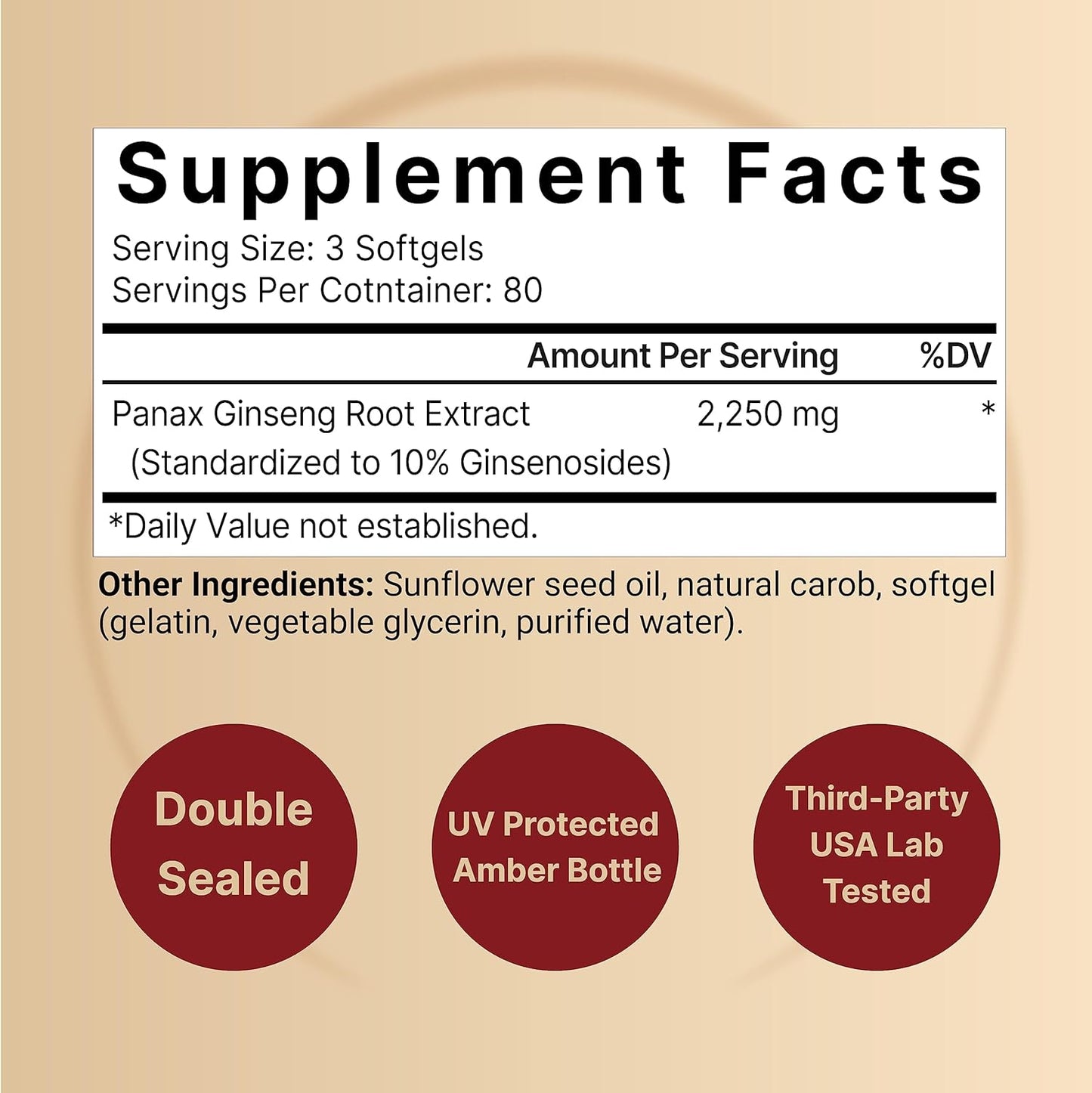 Korean Red Ginseng  240 Softgels