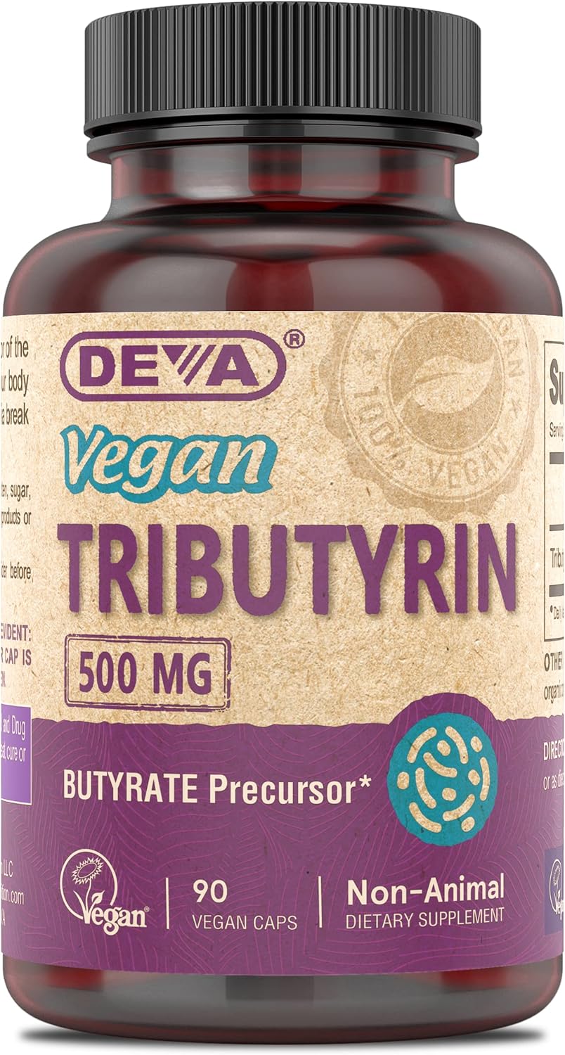 DEVA Vegan Tributyrin Supplement 90 Count