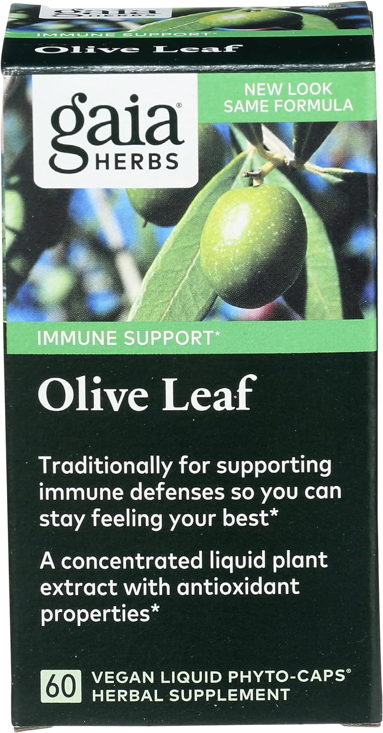 Gaia Herbs Olive Leaf - Traditional Immune Health Support 60 capsules