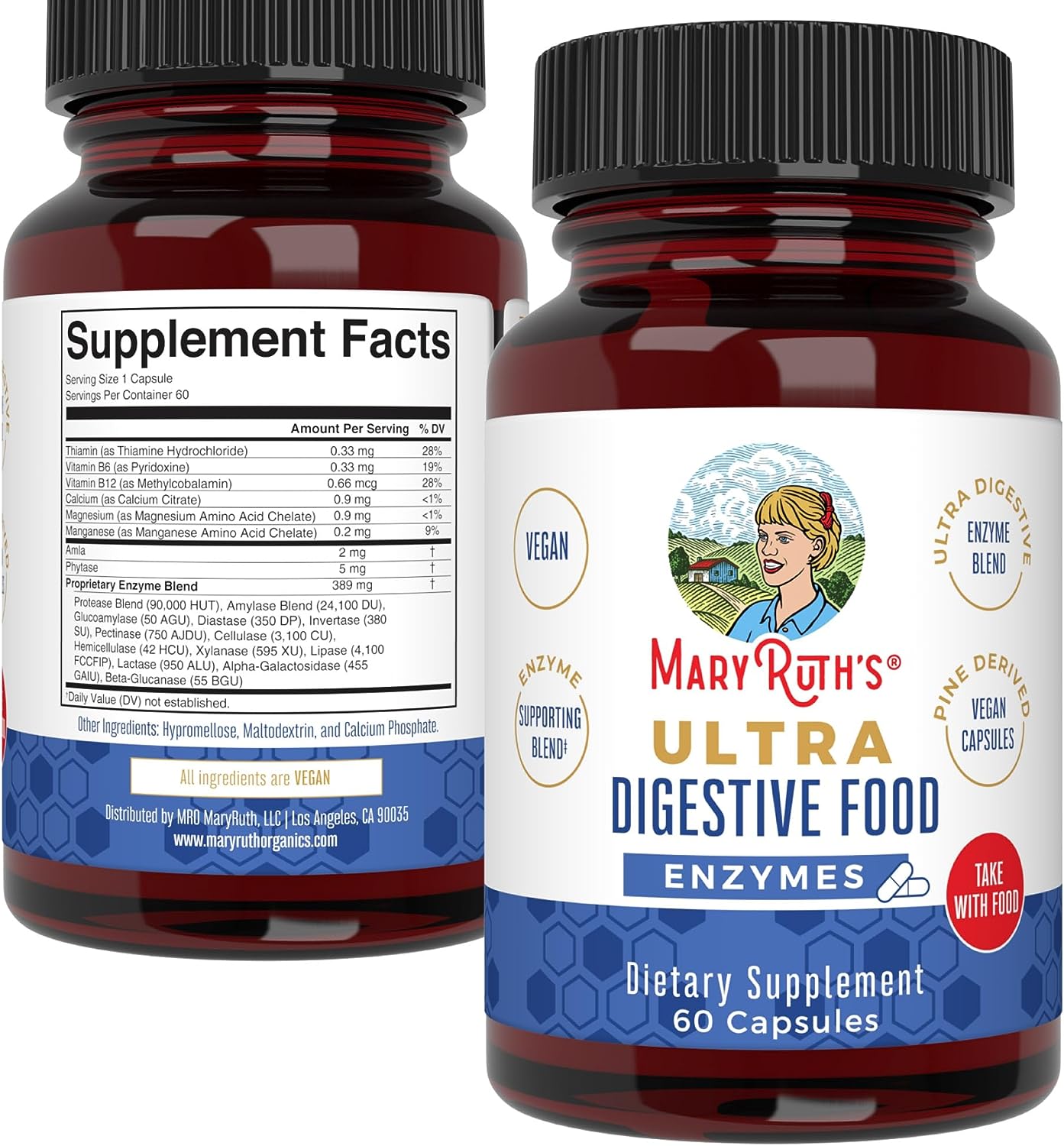 Ultra Digestive Enzymes Capsules 60 Count