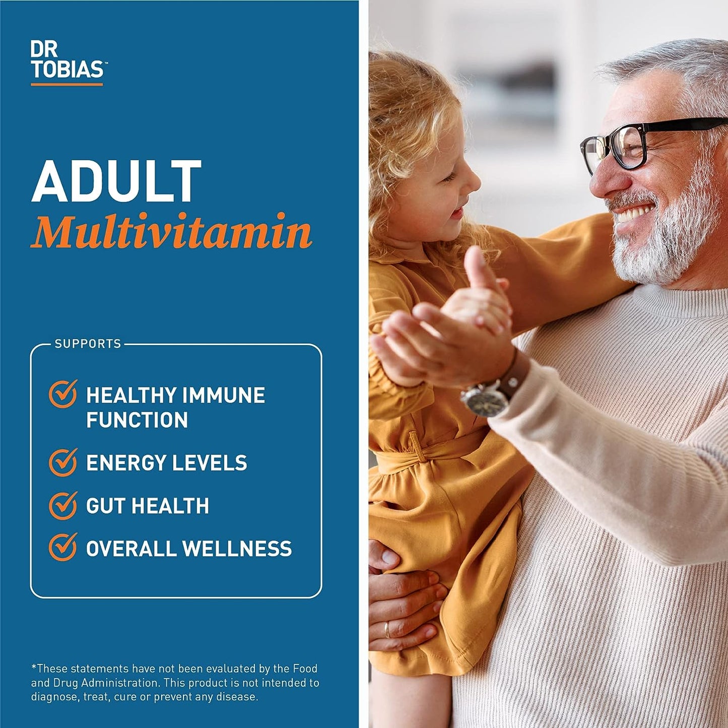 Dr. Tobias Adult Multivitamin for Women & Men  90 Tablets