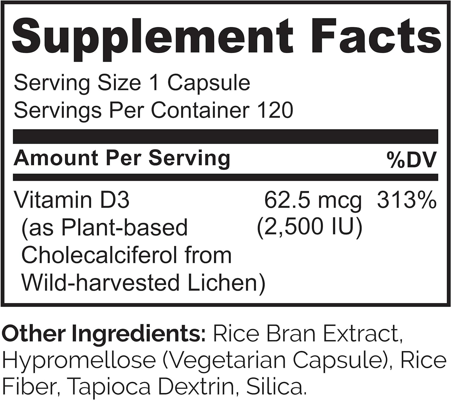 NATURELO Vegan D3 Gummies for Kids - 1000 IU Vitamin D3 - 60 count