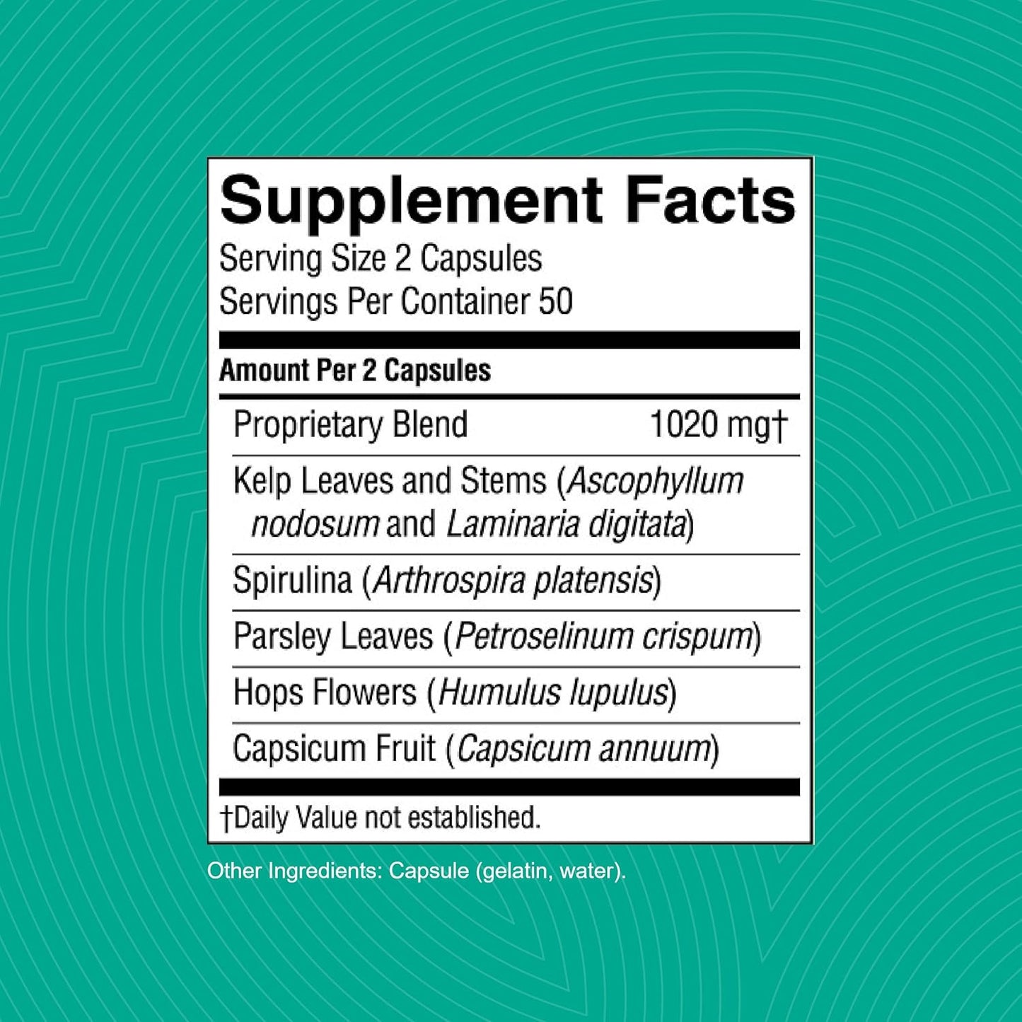 Nature's Sunshine TS II w/Hops, 100 Capsules