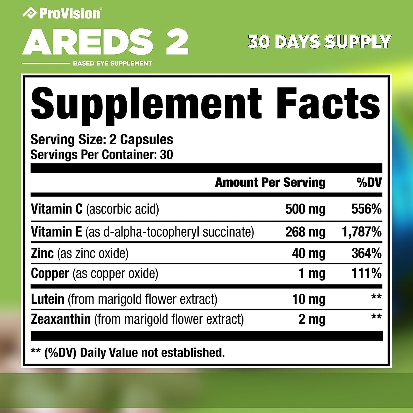 ProVision AREDS 2 Eye Vitamins - Enhance Vision Supplements