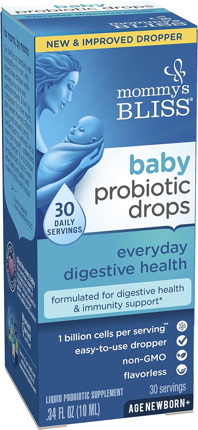 Mommy's Bliss Baby Probiotic Drops, Daily Gas,  Colic Symptom Relief