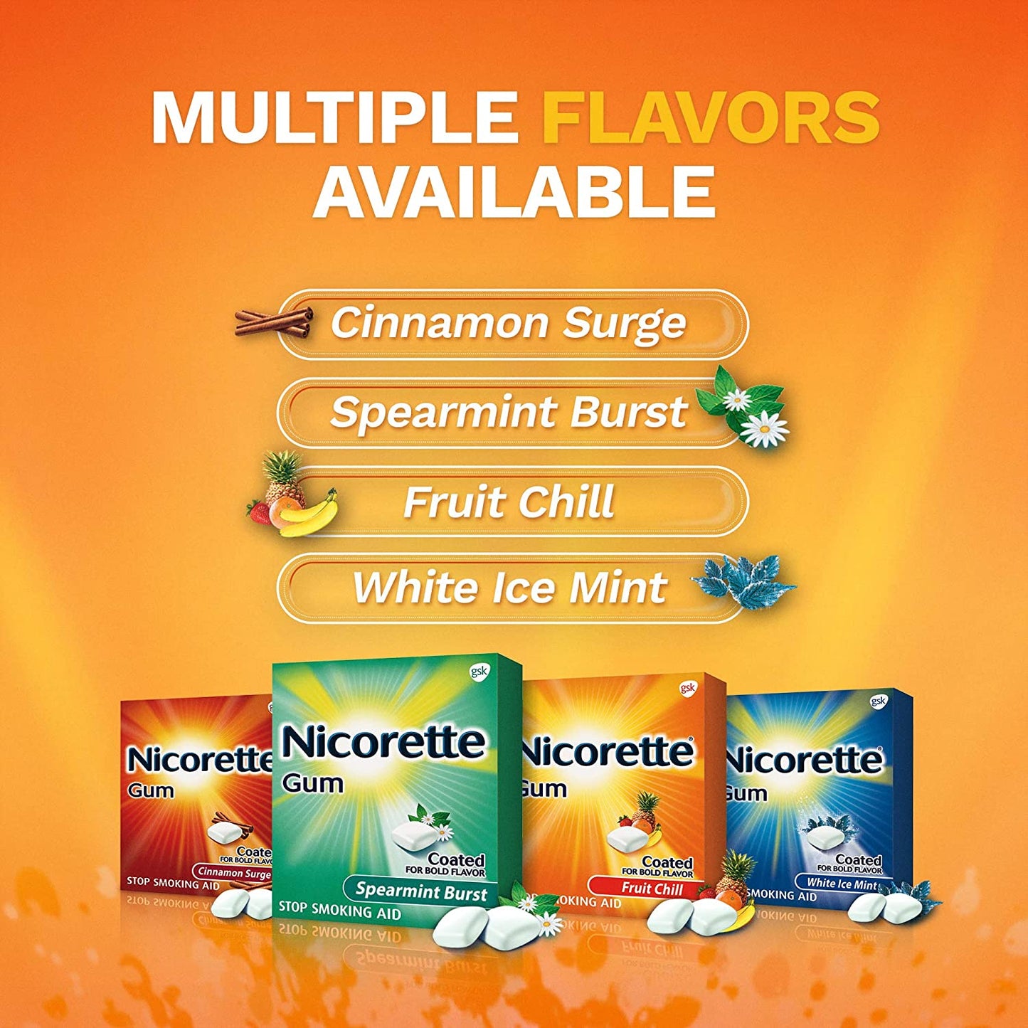 Nicotine Gum To Stop Smoking Fruit Chill, 160 ct