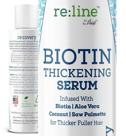 Biotin Hair Growth Serum for Women Men Hair Thickener for Fine Hair