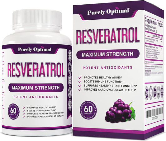 Premium Resveratrol Supplement 1500mg -60 capsules