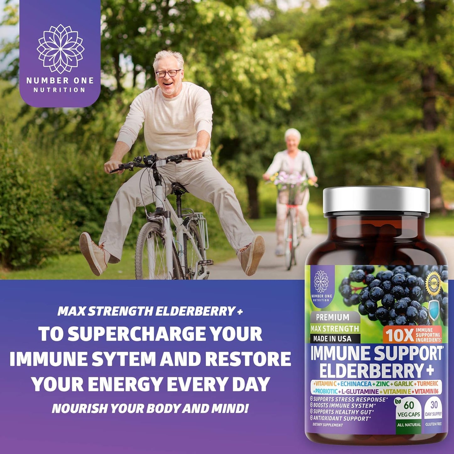 NN1N Premium 10 in 1 Immune Support Booster 60 Veg Caps