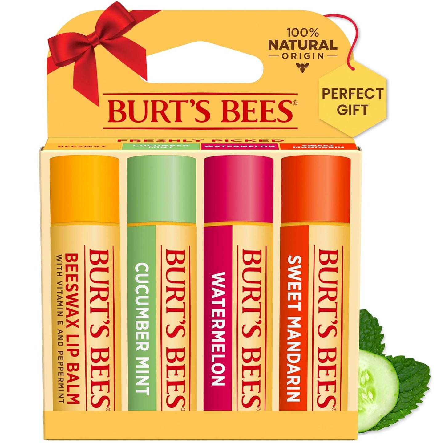 Burt's Bees Lip Balm - Original Beeswax, 4 Tubes, 0.15 oz.