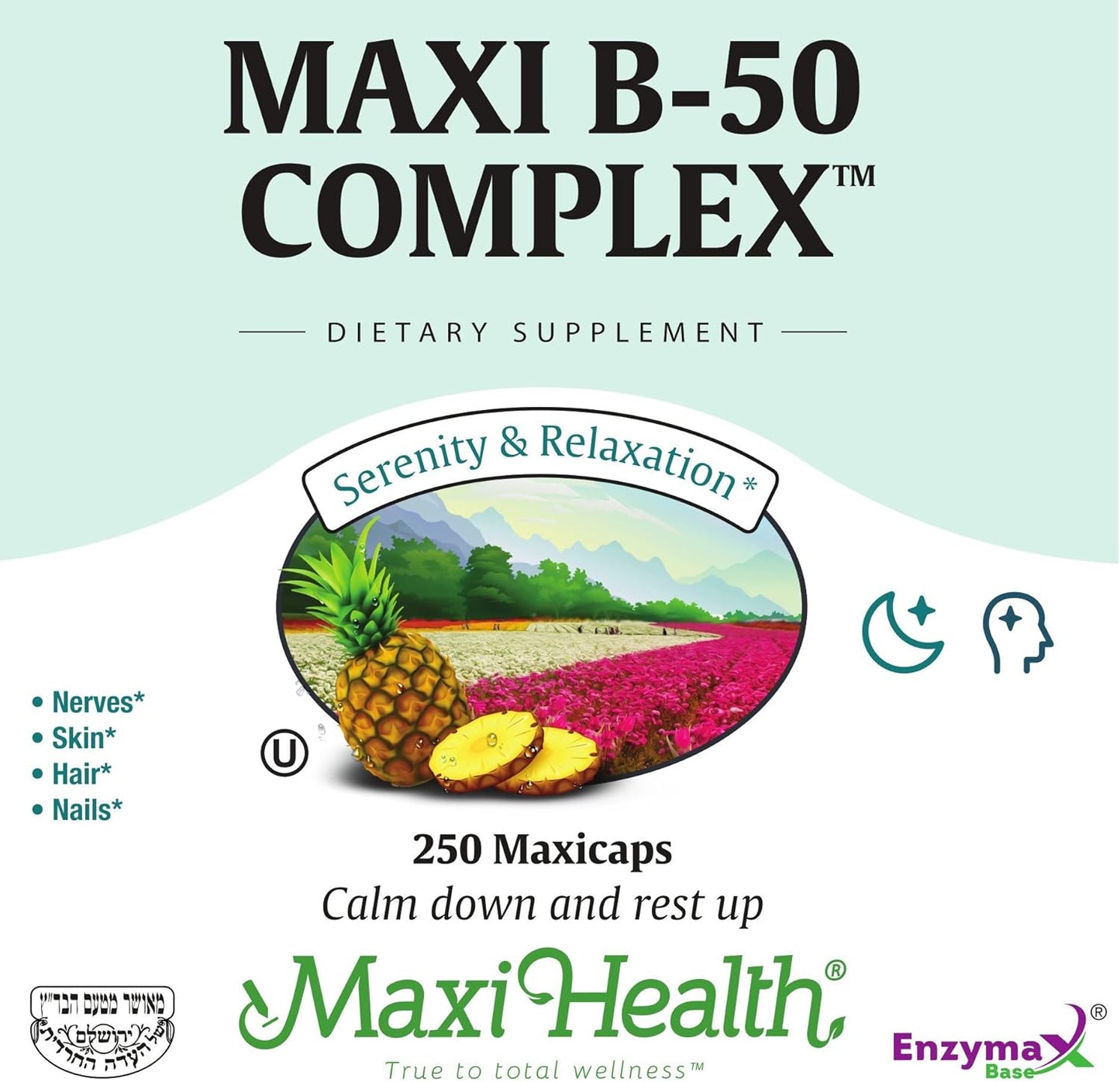 Maxi-Health Vitamin B-50 Complex -250 Capsules