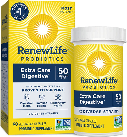 Renew Life Adult Probiotics, 50 Billion CFU Guaranteed, 90 Capsules