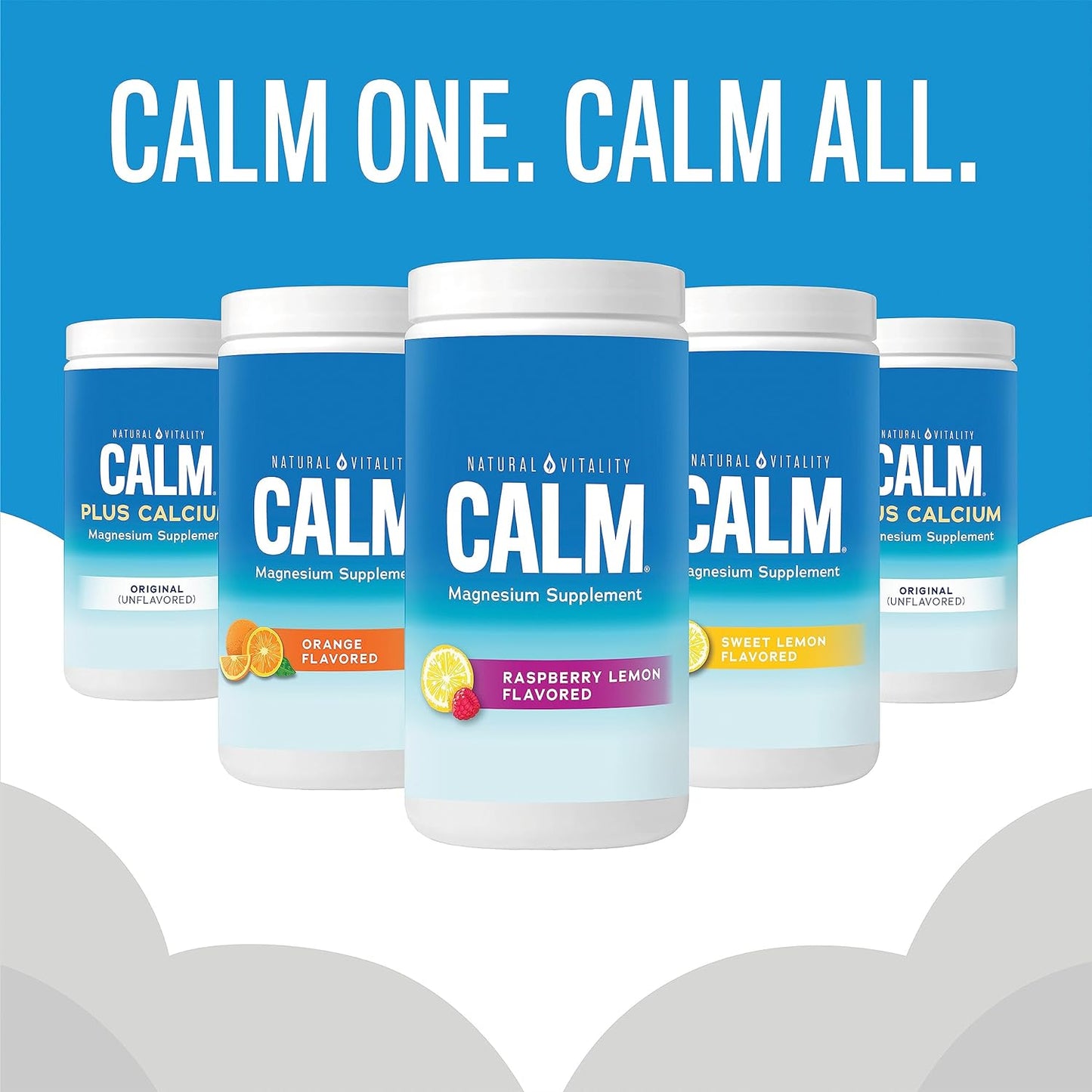 Natural Vitality Calm, Anti-Stress Drink Mix Powder - Gluten Free,30 Packets