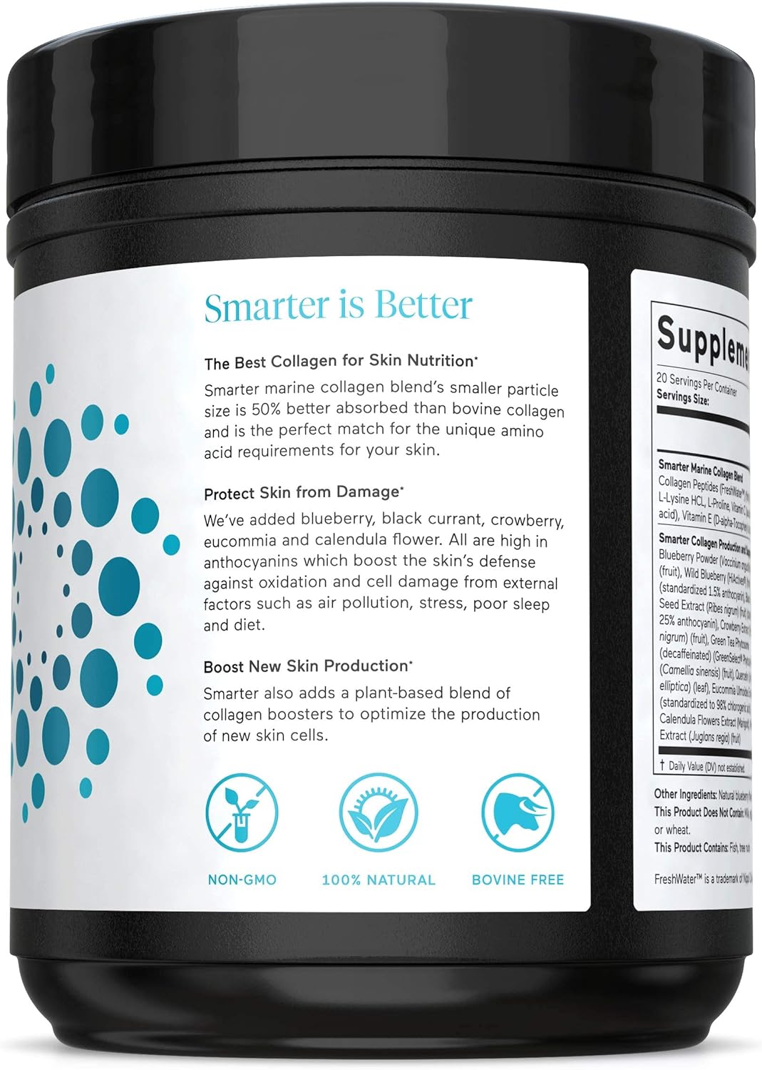 Smarter Skin Collagen - Triple Action Formula for Vibrant, Healthy Skin 20 Servings