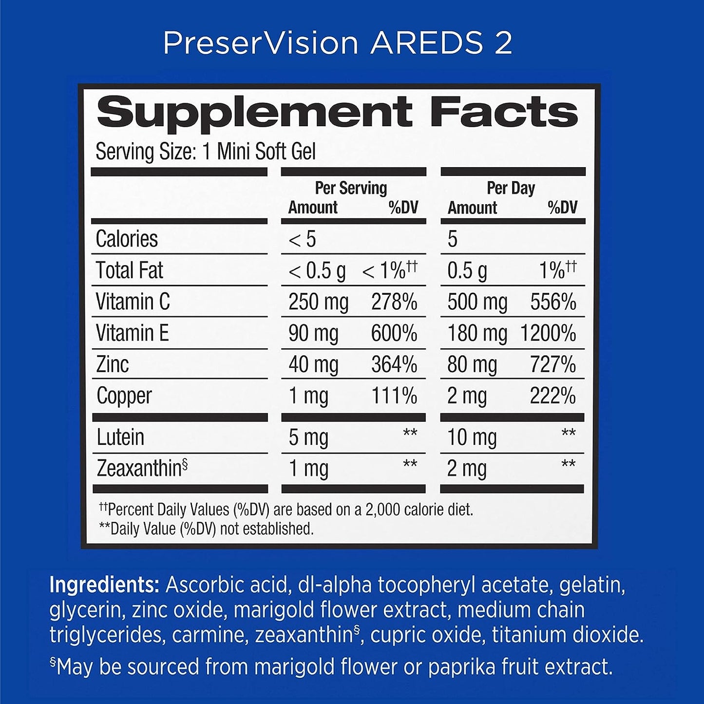 PreserVision AREDS 2 + Multivitamin 100 Count