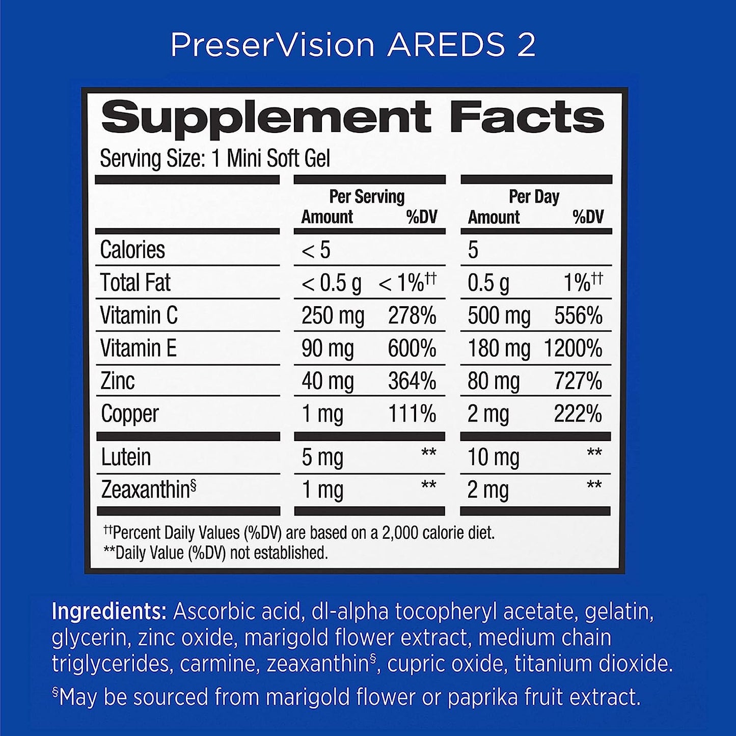 PreserVision AREDS 2 Eye Vitamin & Mineral Supplement, 60 Chewable