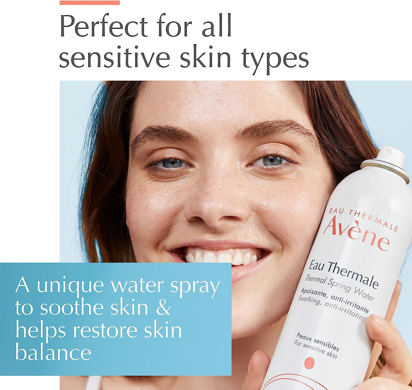 Eau Thermale Avene Thermal Spring Water, Soothing Calming Facial Mist Spray for Sensitive Skin 300 ml