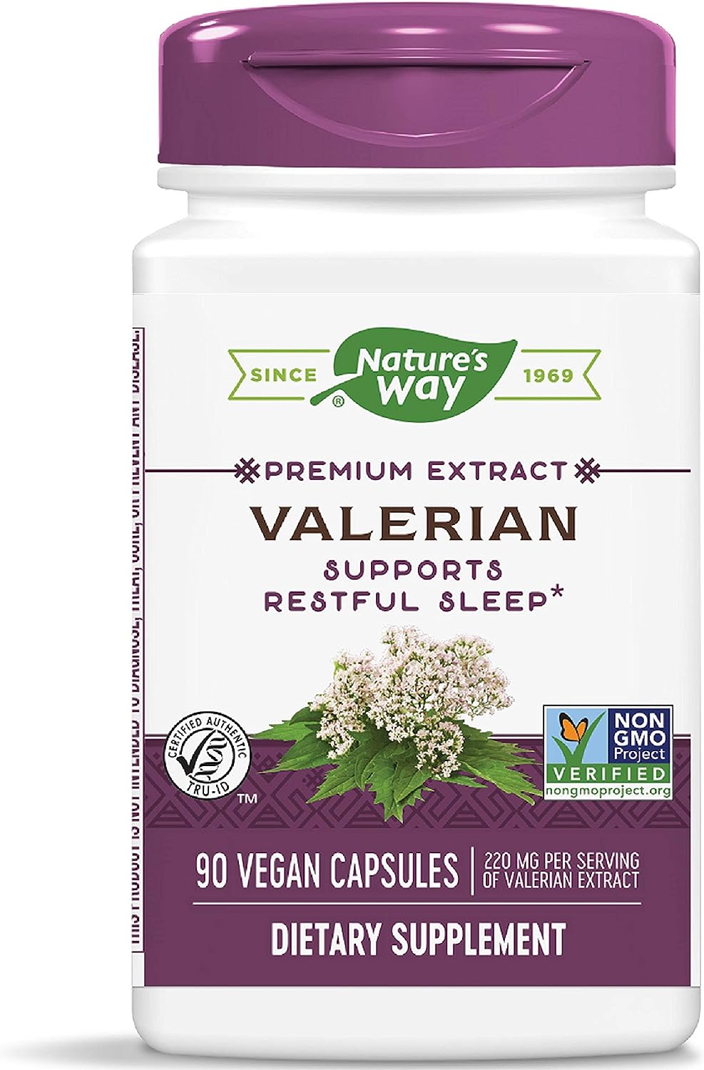 Nature's Way Valerian, Non-GMO, Gluten Free,  90 Capsules