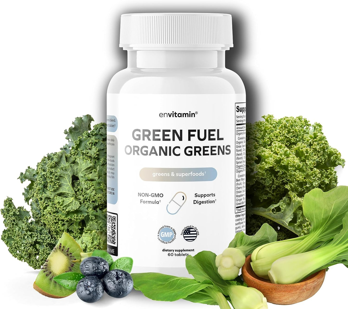 envitamin Green Fuel Organic Greens Tablets - 60 count