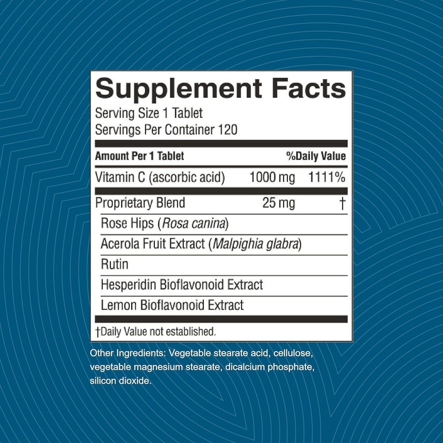 Natures Sunshine Vitamin C  1000 mg, 120 Tablets