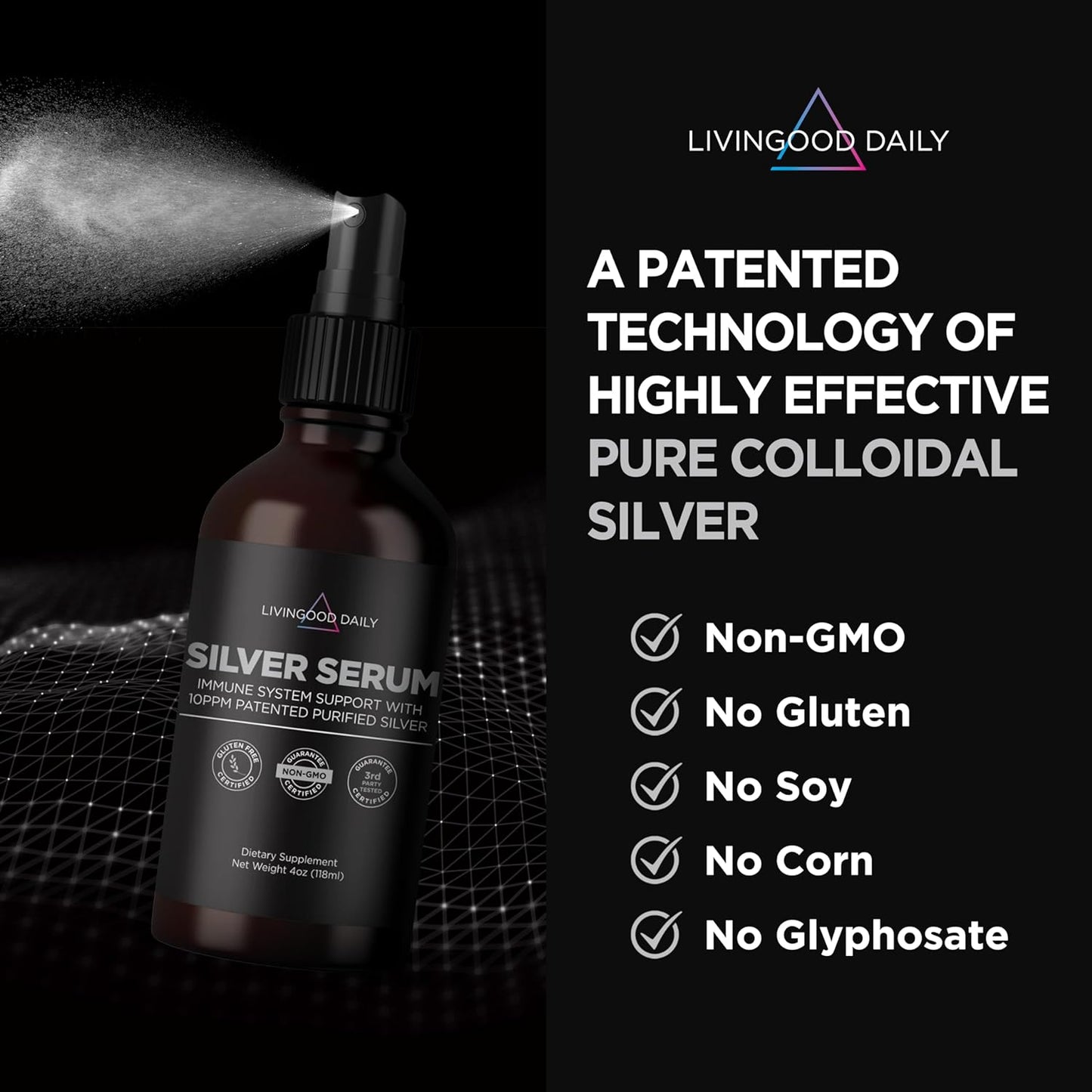 Livingood Daily Silver Serum, 4 fl oz