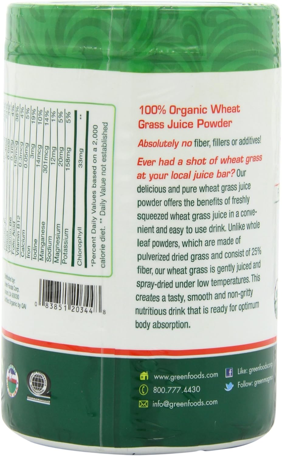 Green Foods Wheat Grass Shots, 10.6 Ounce