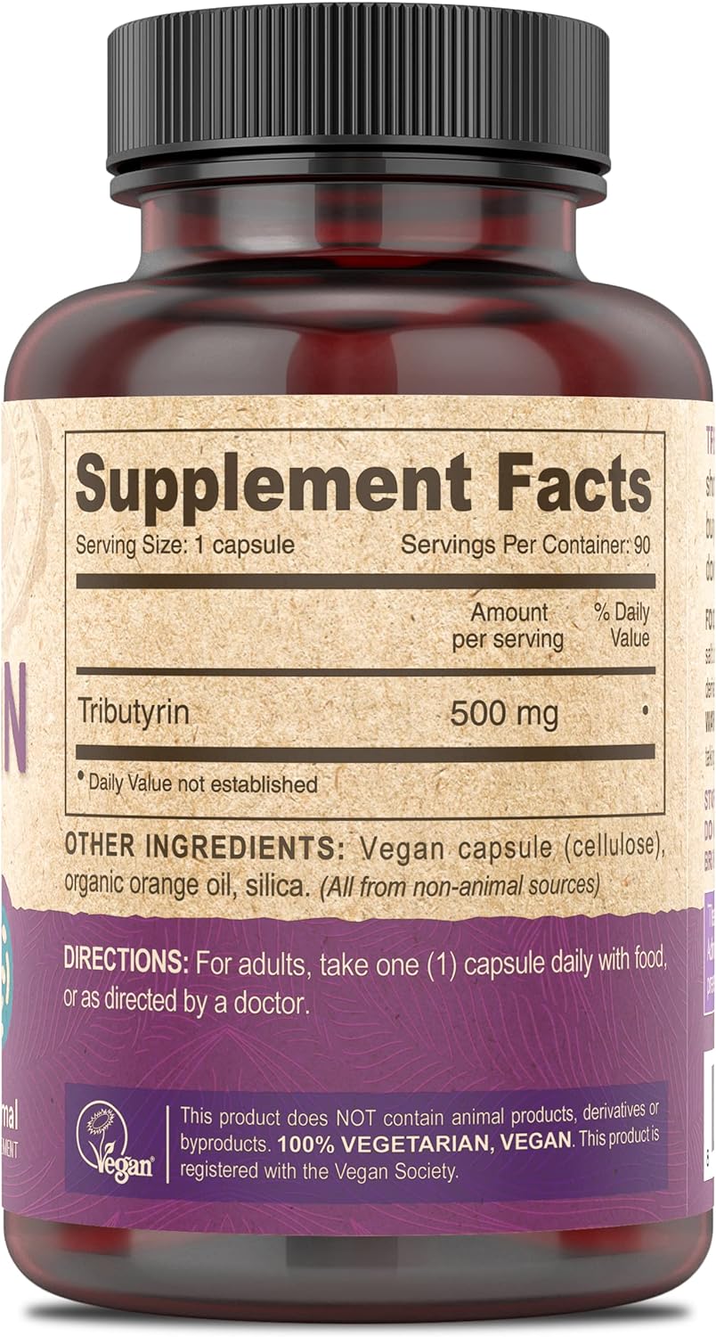 DEVA Vegan Tributyrin Supplement 90 Count