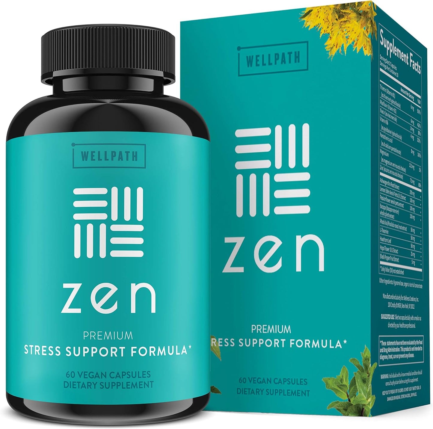 WellPath Zen Stress Support Supplement 60 count