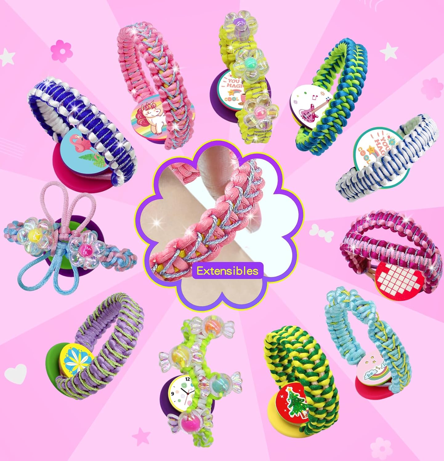 Friendship Girls Bracelet Making Kit - DIY Bracelet Kits Kids