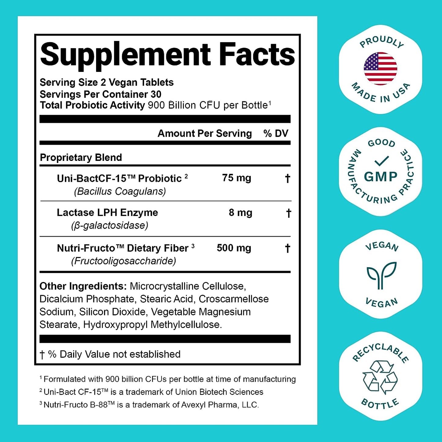 Probiotics with Natural Lactase & Prebiotic Fiber