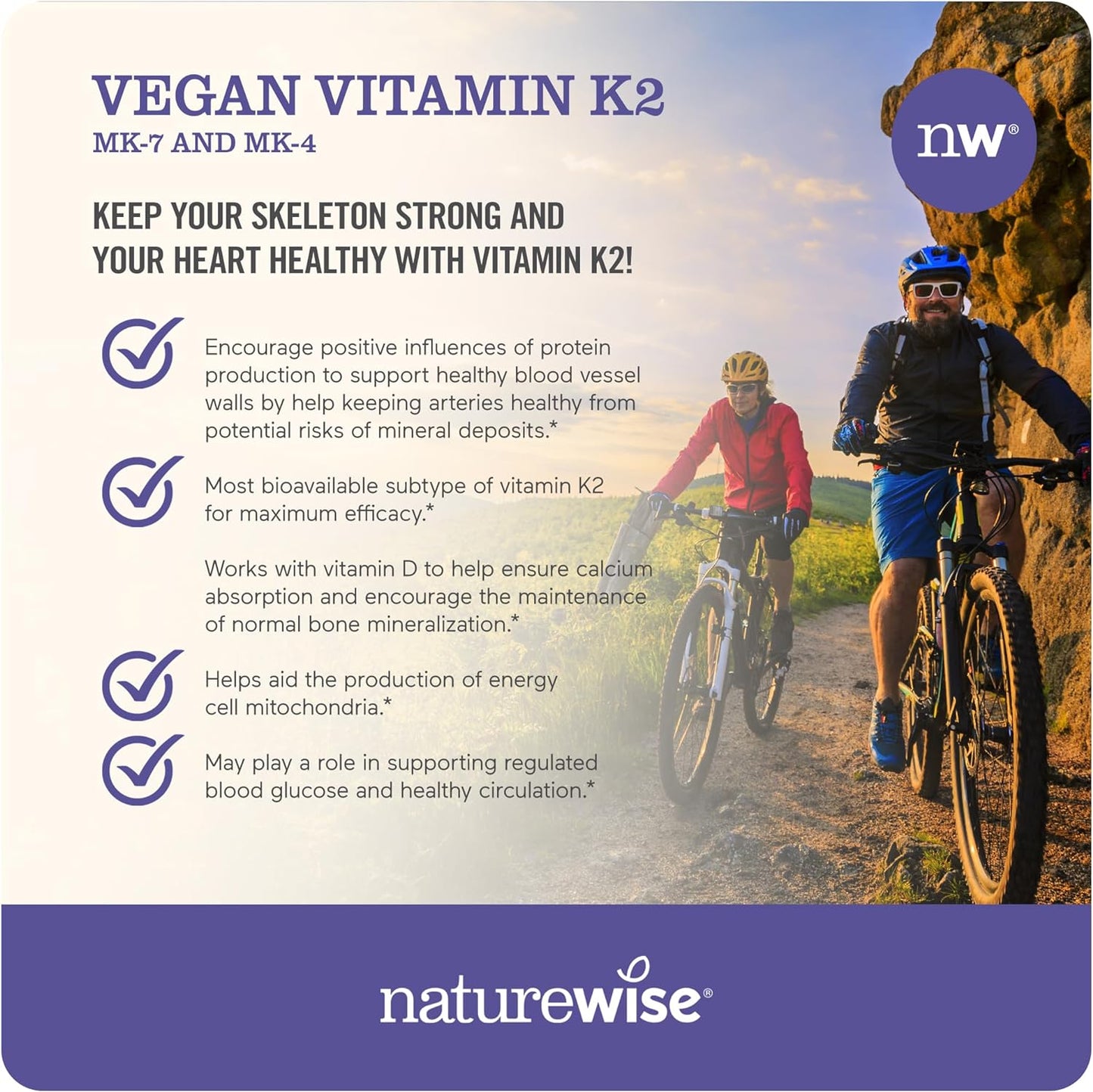 NatureWise Vitamin K2 with MK4 Softgel 90 Count