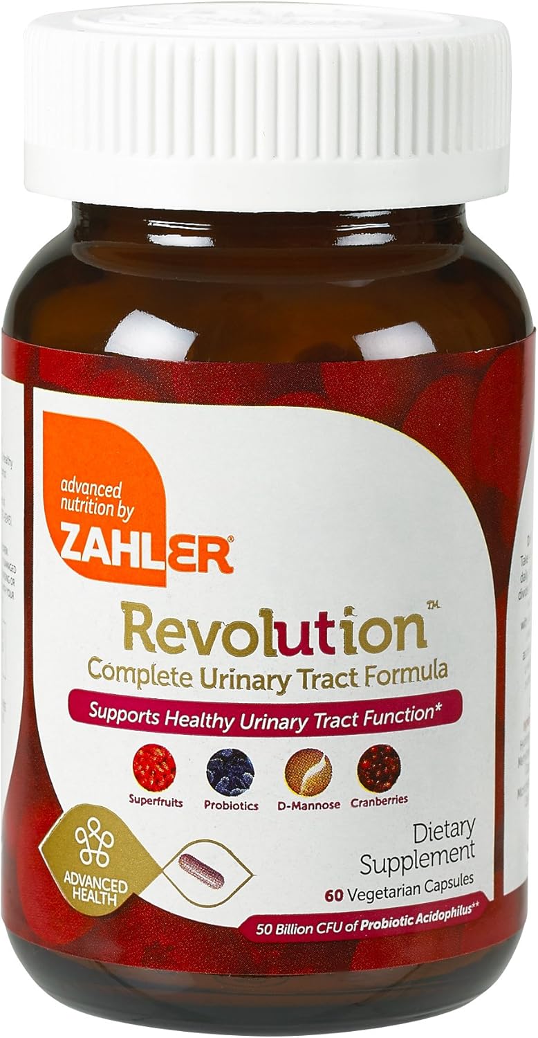 Zahler UTI Revolution, Urinary Tract and Bladder Health, 60 Caps