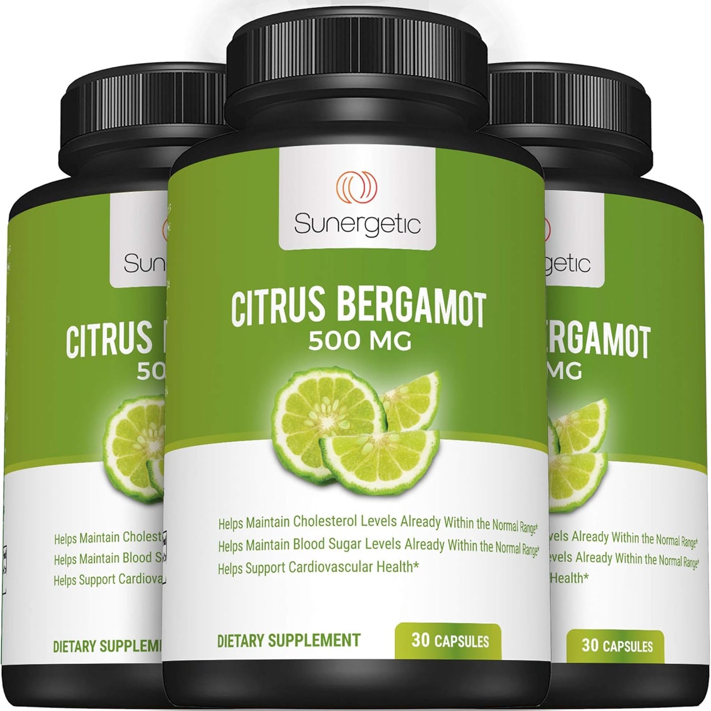 Sunergetic Bergamot Capsules–Formulated with Organic Bergamot Extract -30 capsules