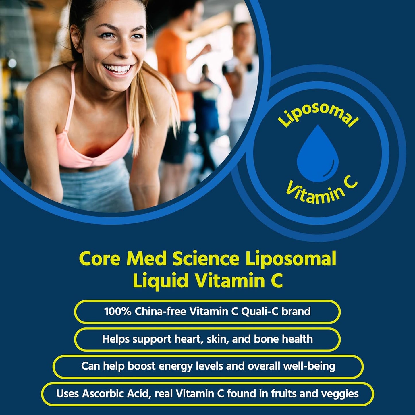 Core Med Science Liposomal Vitamin C 1000mg Liquid