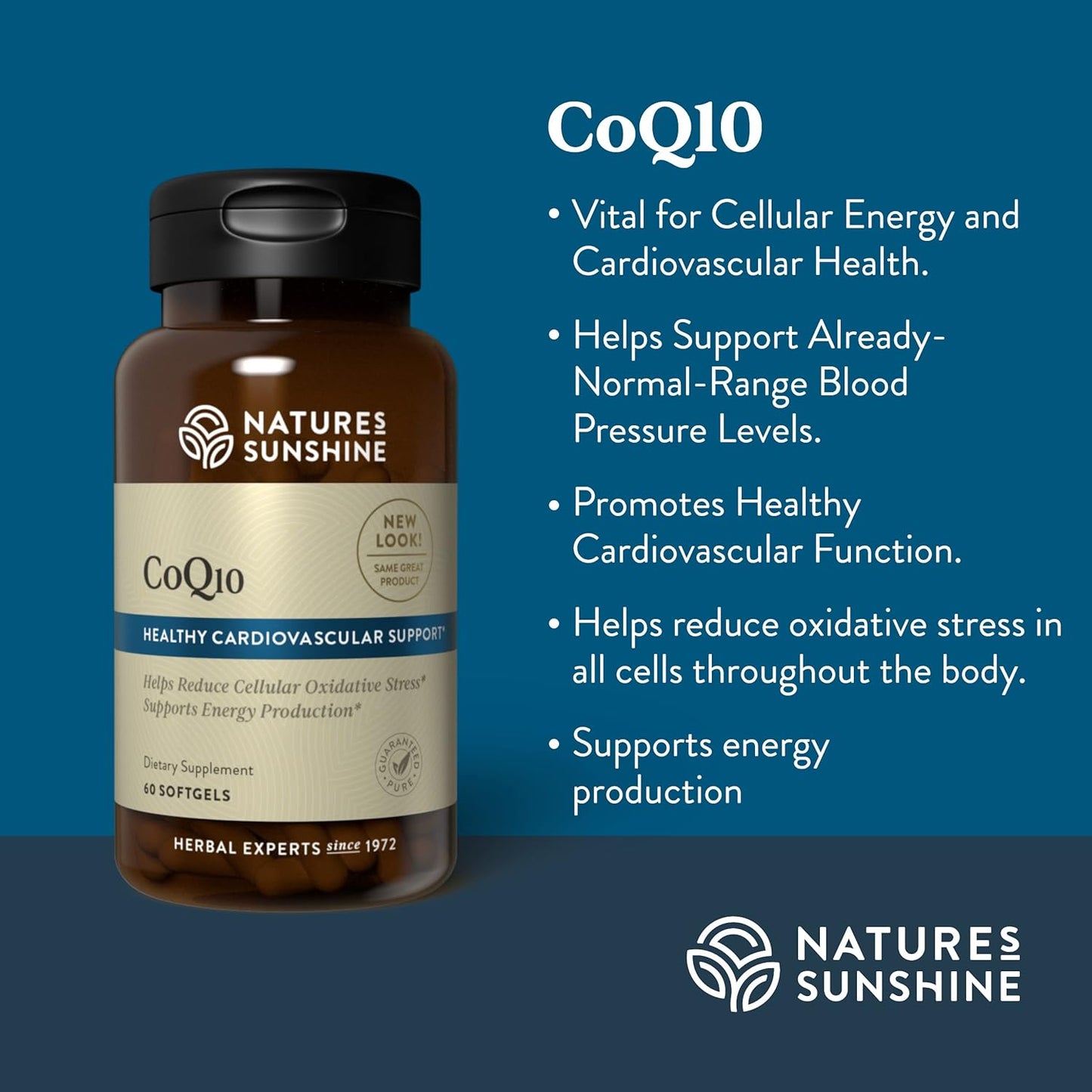 Nature's Sunshine CoQ10-60 Softgel Capsules