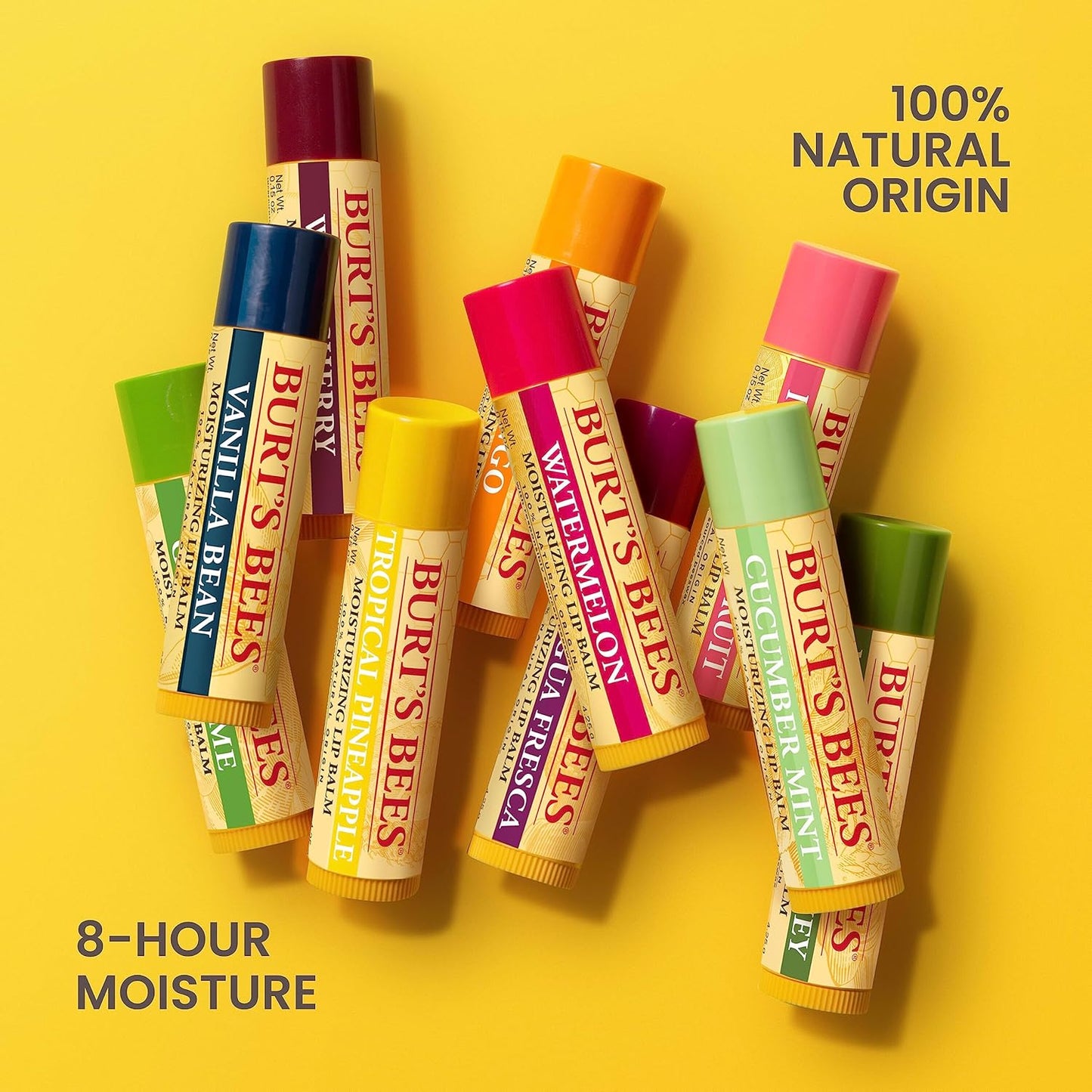 Burt's Bees Lip Balm - Original Beeswax , 4 Tubes, 0.15 oz.