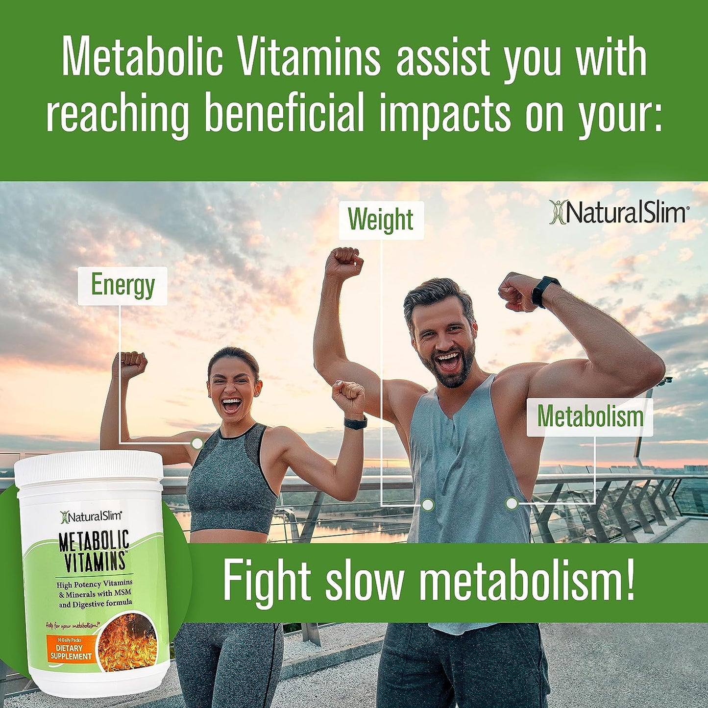 NaturalSlim Metabolic Vitamins - Combination of High Potency