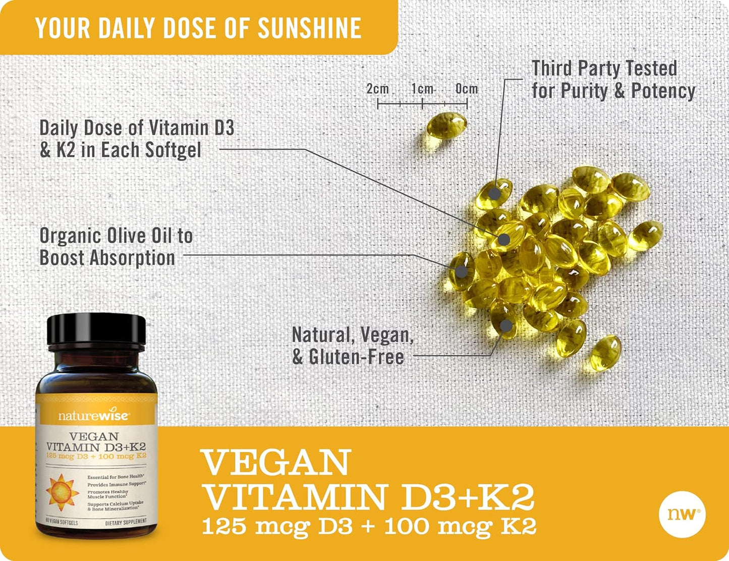 NatureWise Vegan Vitamin D3 5000iu