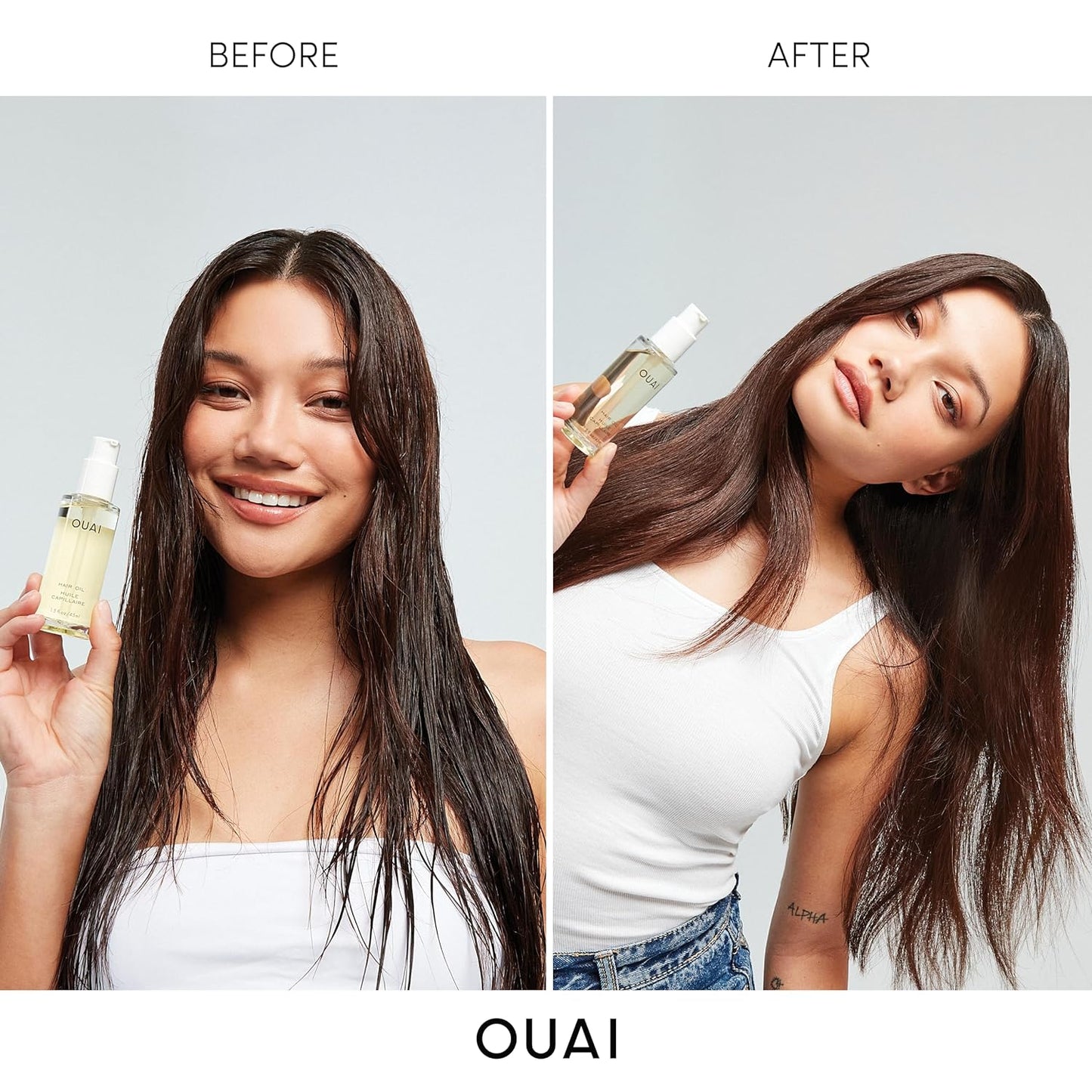 OUAI Hair Oil - Hair Heat Protectant Oil for Frizz Control - Adds Hair Shine