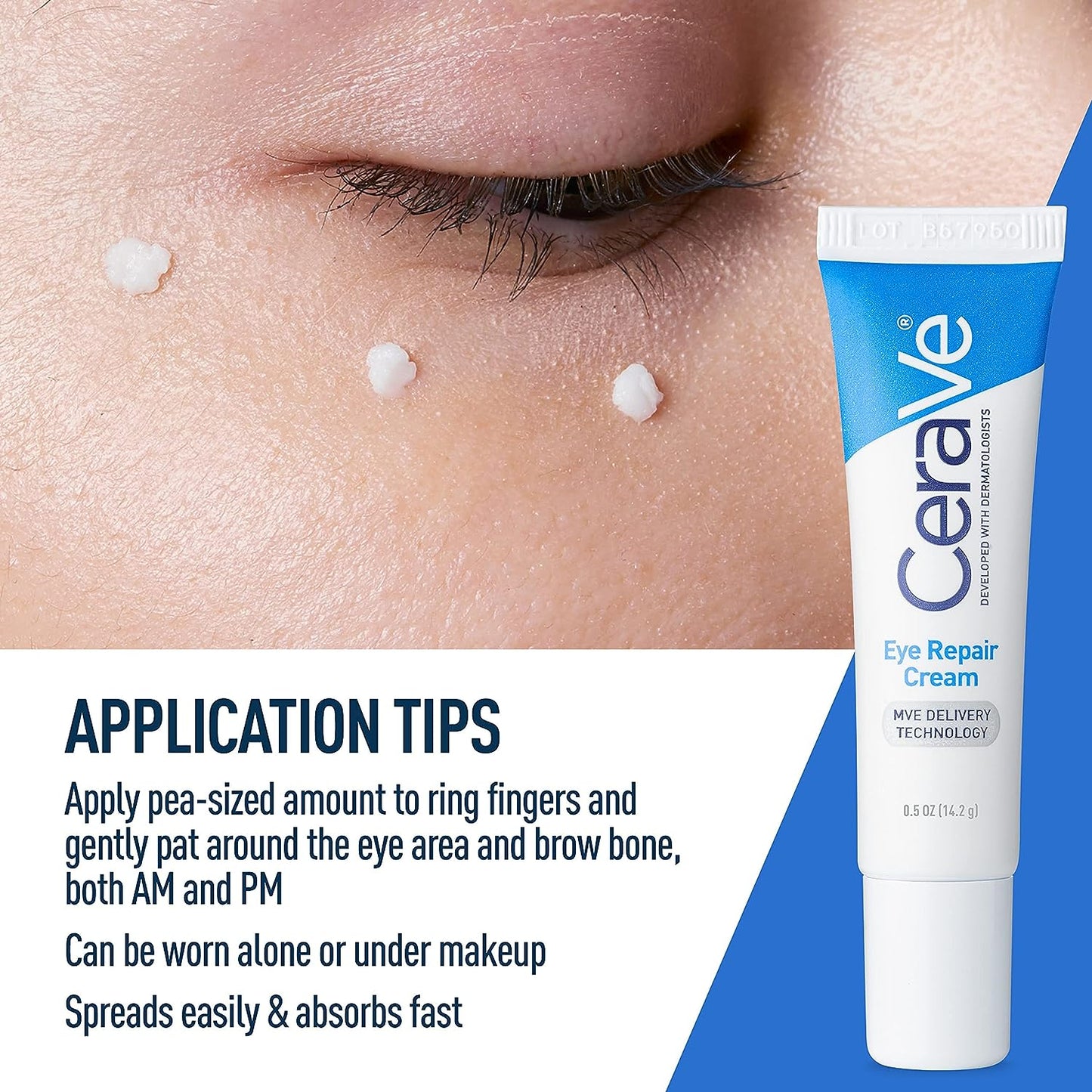 CeraVe Eye Repair Cream Under Eye Cream for Dark Circles