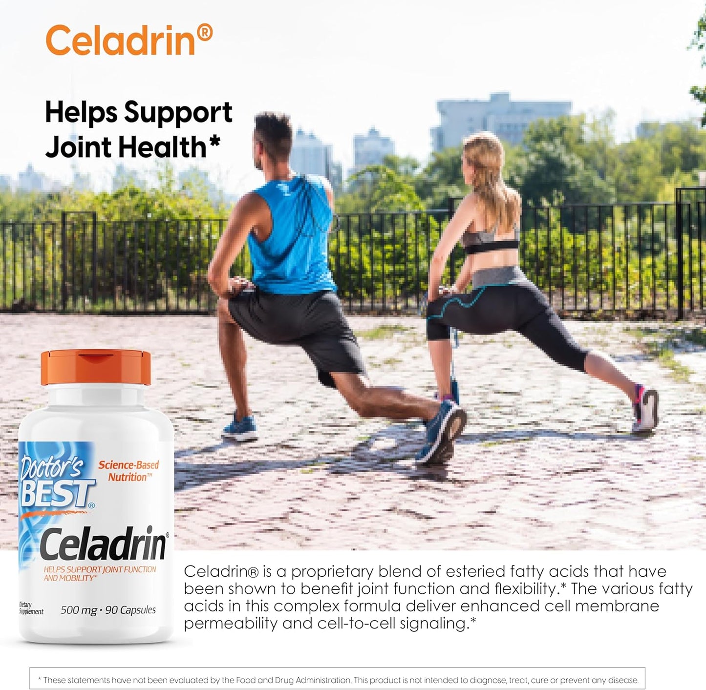 Doctor's Best Celadrin, Non-GMO, Gluten Free, Joint Support, 500 mg, 90 Caps