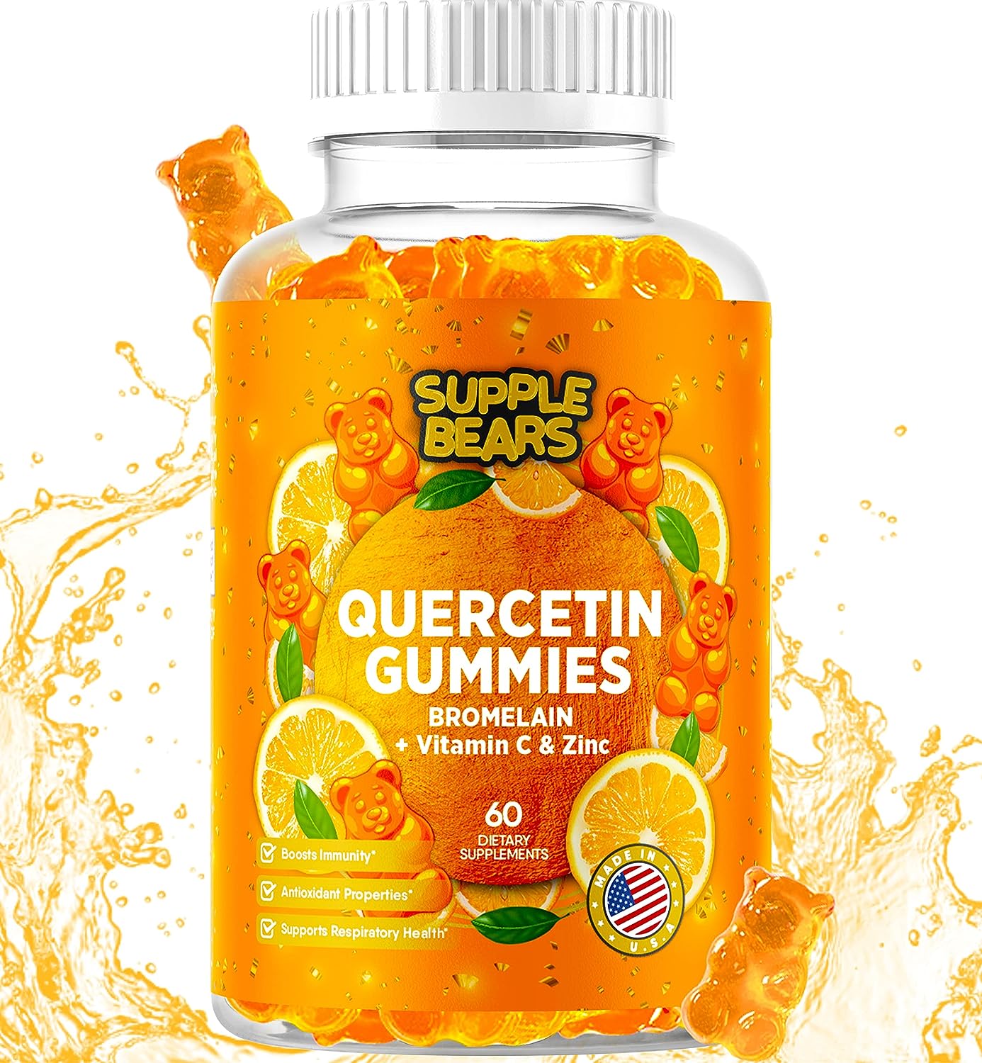 Supplebears Quercetin with Bromelain Gummies 60 supplements