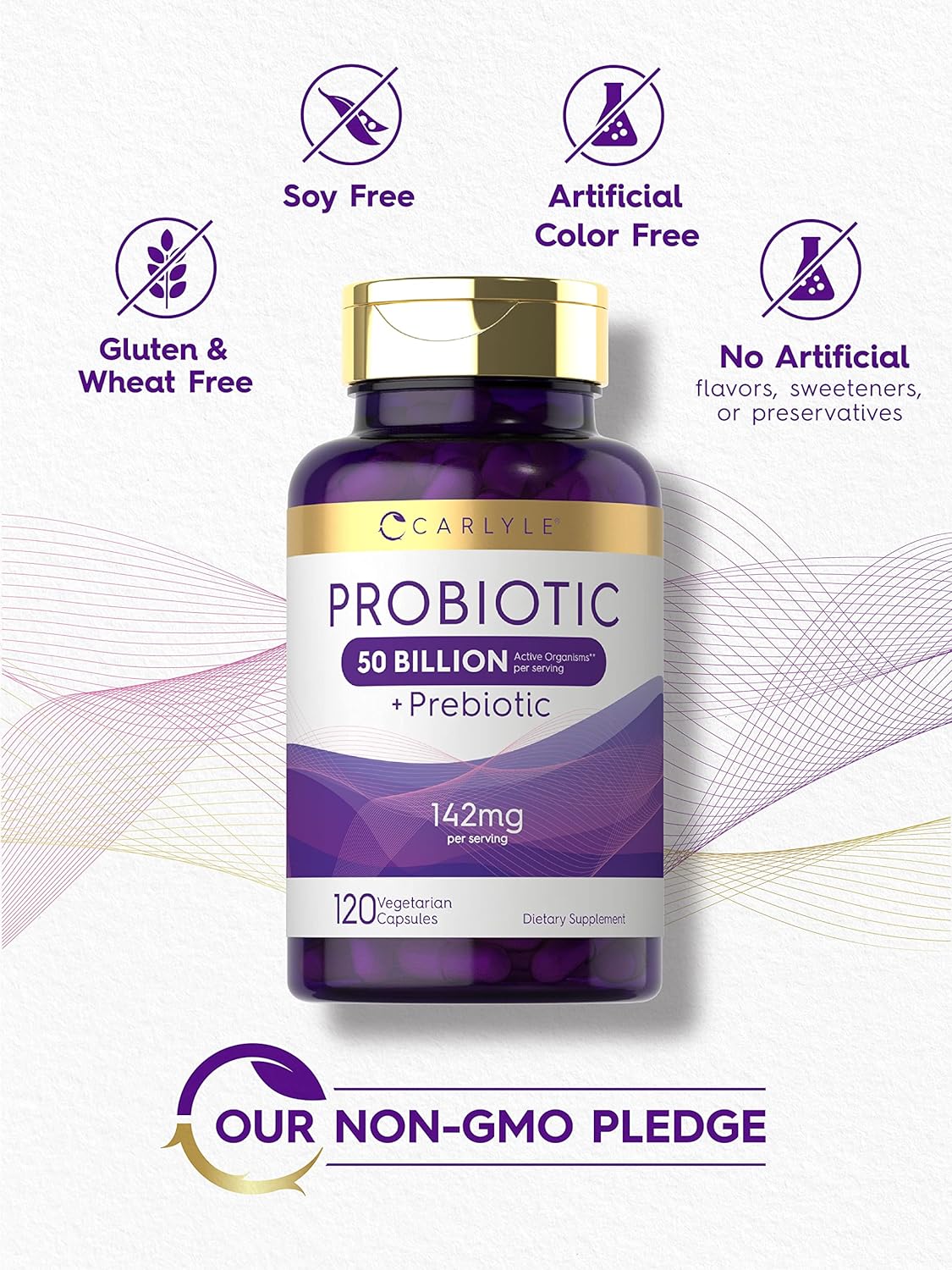 Carlyle Probiotics with Prebiotics  120 Capsules