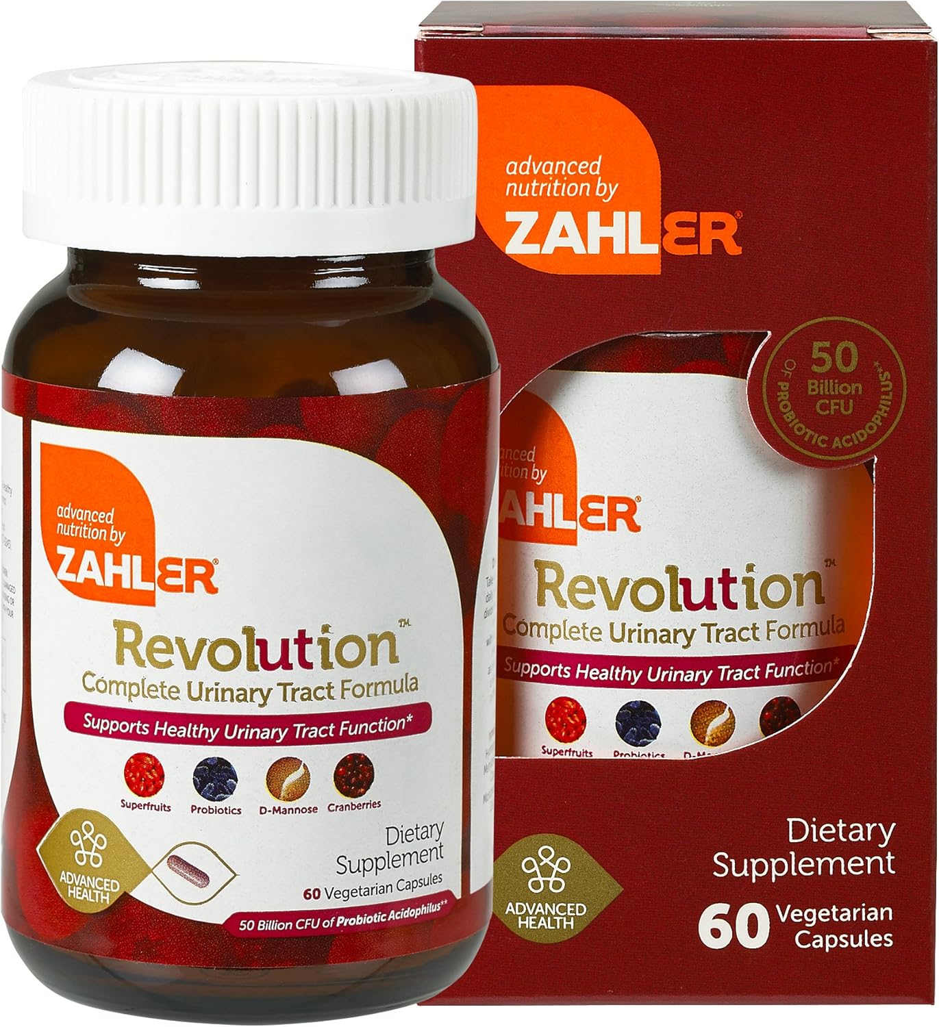 Zahler UTI Revolution, Urinary Tract and Bladder Health, 60 Caps