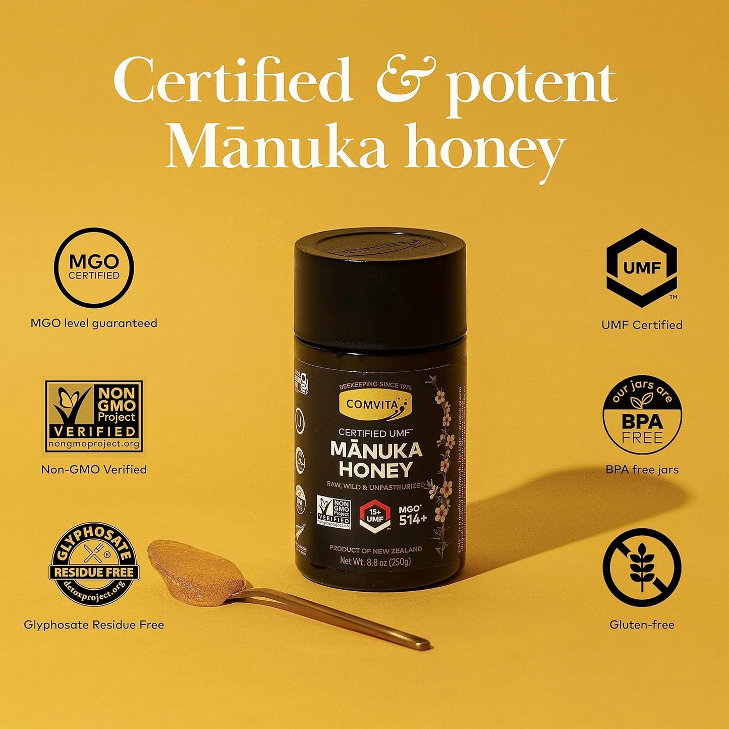 Comvita Manuka Honey (UMF 10+, MGO 263+) New Zealand’s