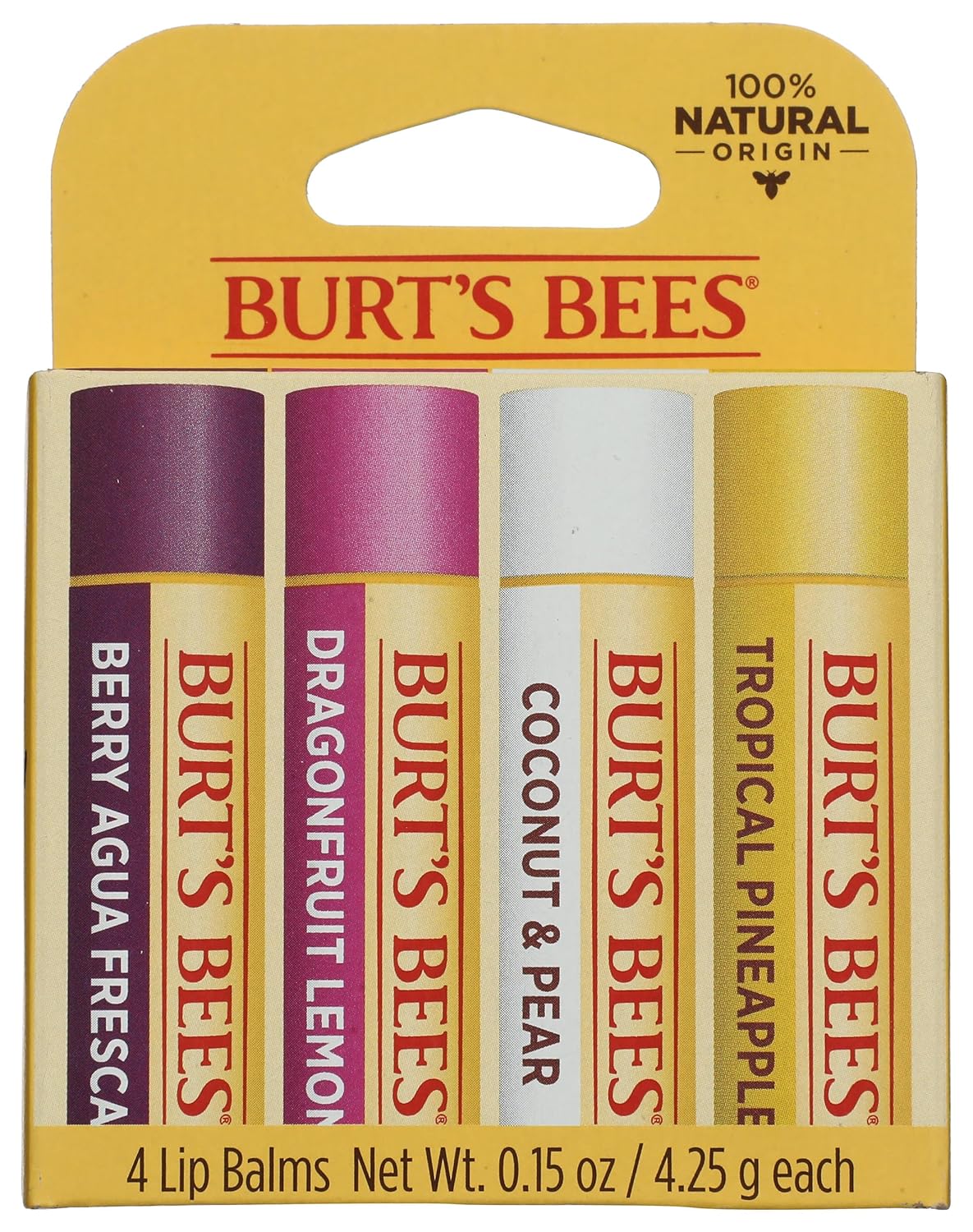 BURTS BEES Tropical Assortment Lip Balm, 0.6 OZ